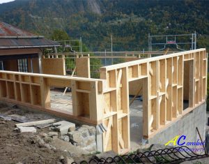 renovation chalet bois extension